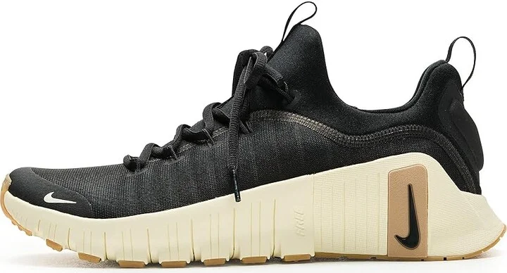 Nike Free Metcon 6 Men's Cross Training Shoes Black/Coconut Milk/Gum Light Brown : 13 M, Synthetic - Image 6