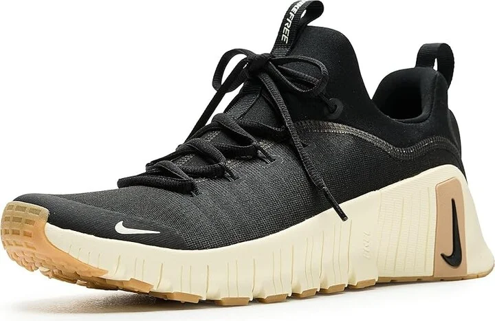 Nike Free Metcon 6 Men's Cross Training Shoes Black/Coconut Milk/Gum Light Brown : 13 M, Synthetic