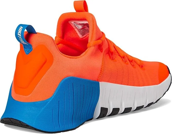 Nike Free Metcon 6 Men's Cross Training Shoes Total Orange/White/Photo Blue/Black : 8 M, Synthetic - Image 4