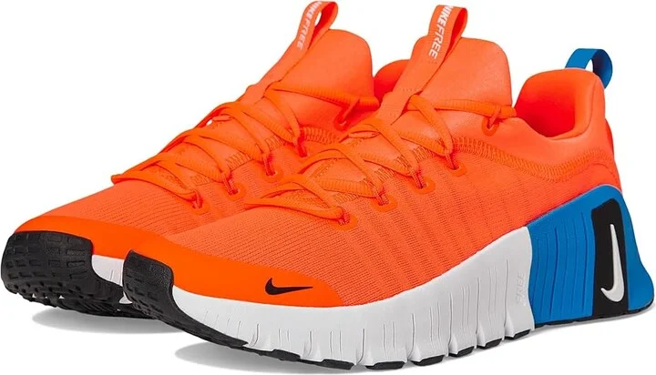 Nike Free Metcon 6 Men's Cross Training Shoes Total Orange/White/Photo Blue/Black : 8 M, Synthetic