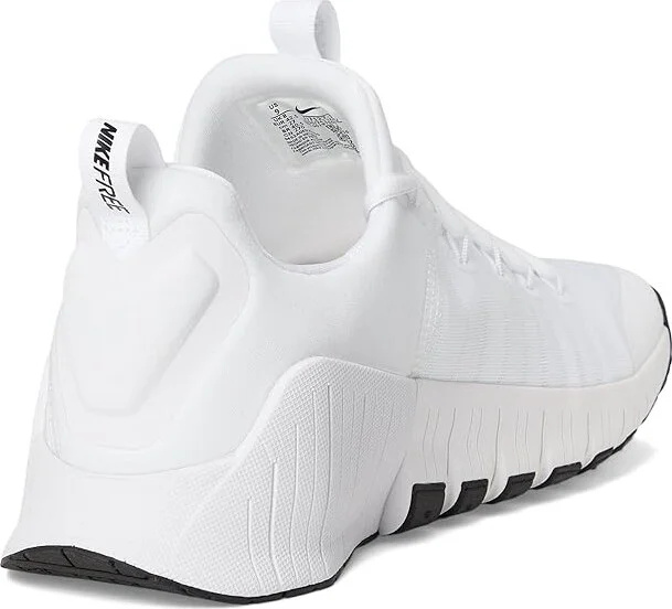 Nike Free Metcon 6 Men's Cross Training Shoes White/Black/White : 15 M, Synthetic - Image 4