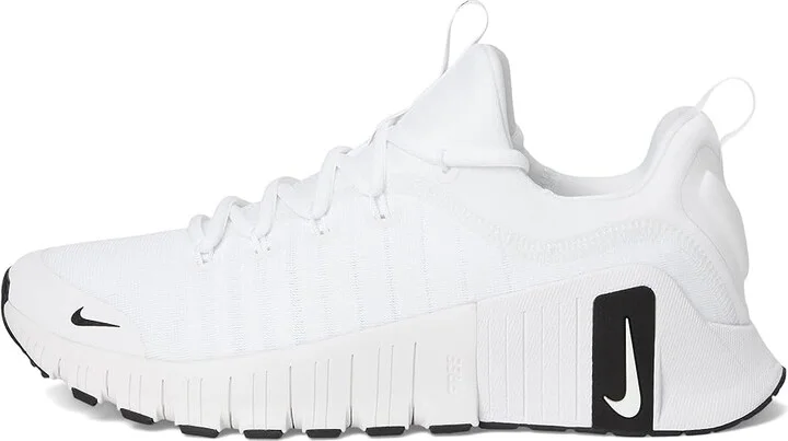 Nike Free Metcon 6 Men's Cross Training Shoes White/Black/White : 15 M, Synthetic - Image 6