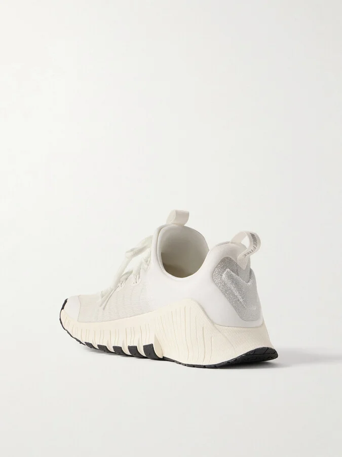 Nike - Free Metcon 6 Prm Metallic Mesh Sneakers - White - Image 3