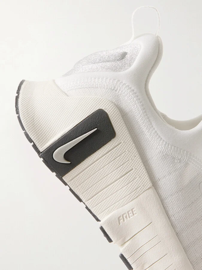 Nike - Free Metcon 6 Prm Metallic Mesh Sneakers - White - Image 4