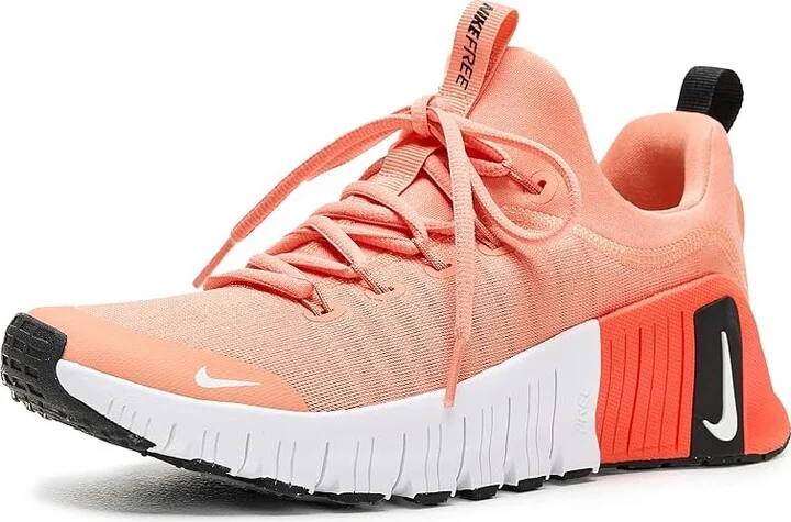 Nike Free Metcon 6 Women's Shoes Apricot Agate/White/Turf Orange/Black : 5 M