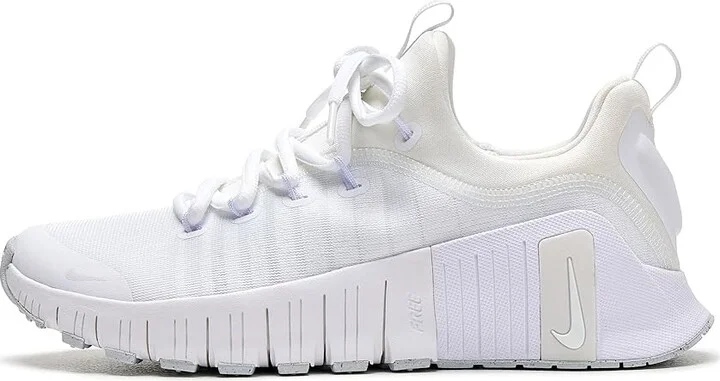 Nike Free Metcon 6 Women's Shoes White/Platinum Tint : 11.5 M, Synthetic - Image 6