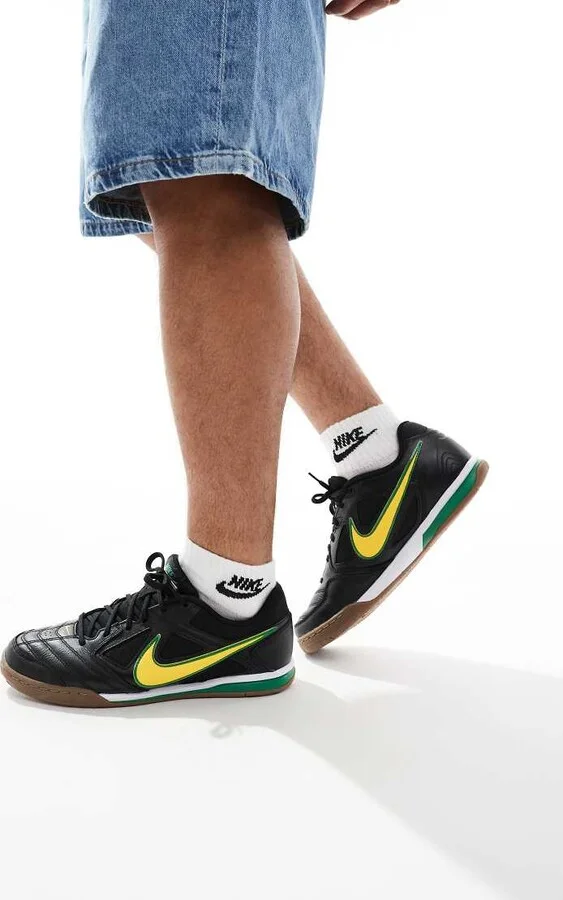 Nike Gato sneakers in black and yellow