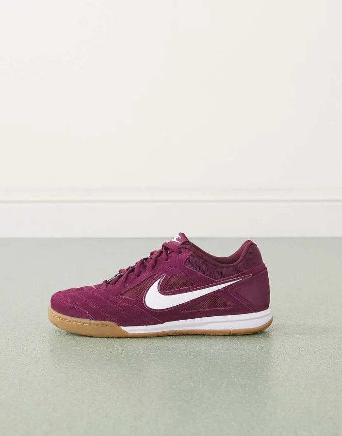 Nike Gato sneakers in burgundy and white - Image 3