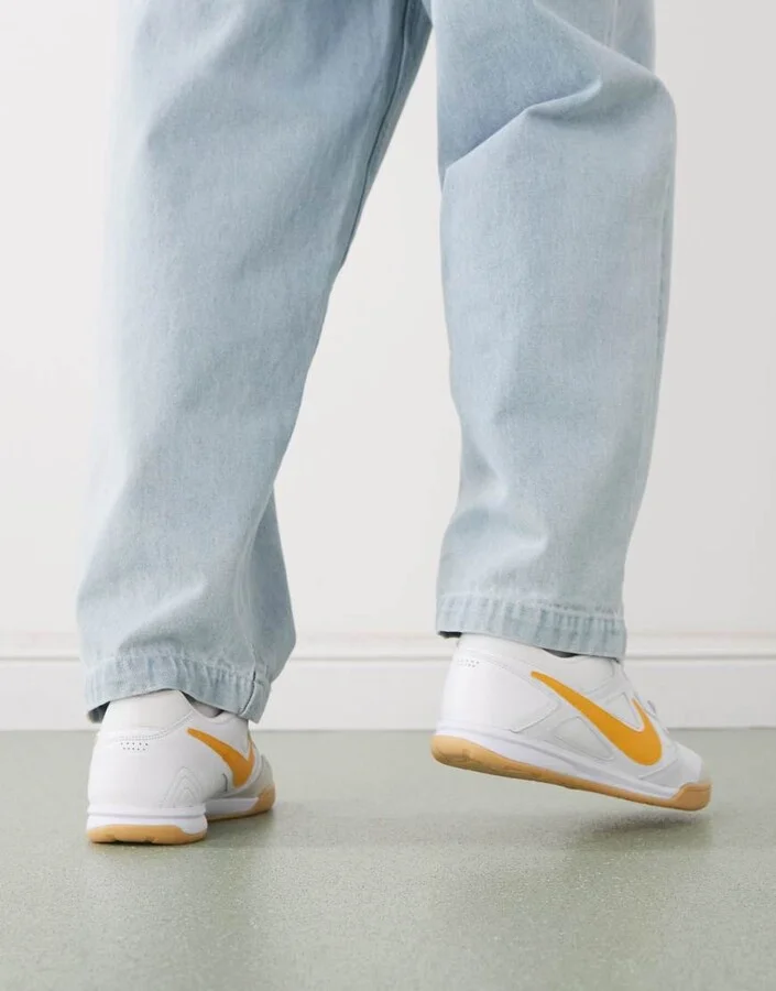 Nike Gato sneakers in white and gold - Image 3