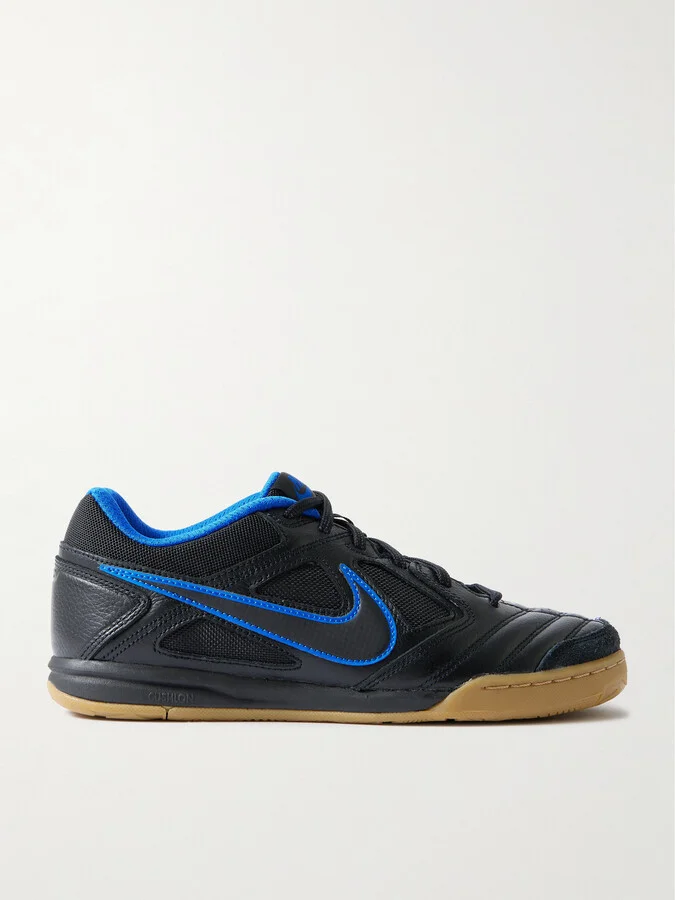 Nike - Gato Suede-trimmed Leather And Mesh Sneakers - Blue