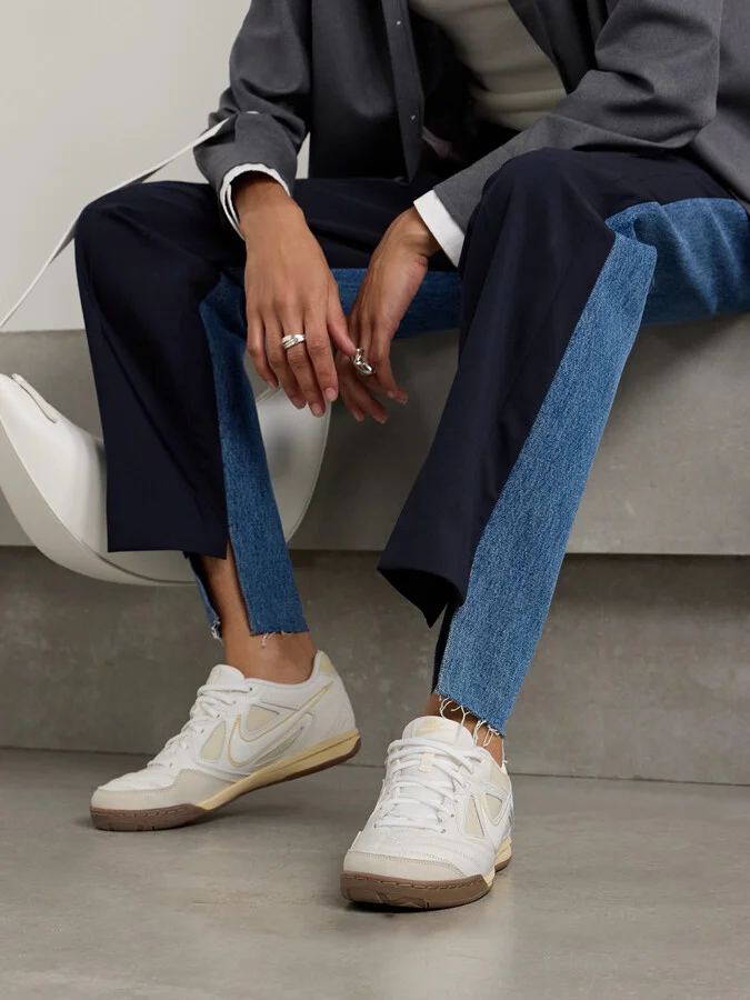 Nike - Gato Suede-trimmed Mesh And Leather Sneakers - Cream - Image 2