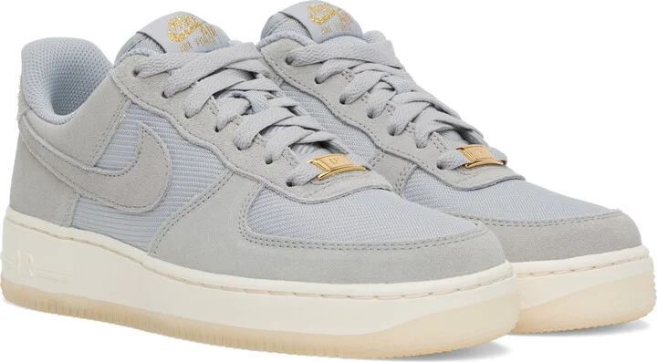 Nike Gray Air Force 1 '07 LV8 Sneakers - Image 4
