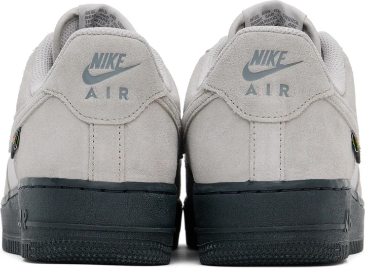Nike Gray Air Force 1 '07 Sneakers - Image 2