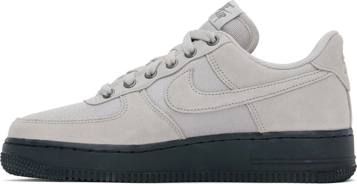 Nike Gray Air Force 1 '07 Sneakers - Image 3
