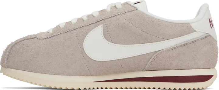 Nike Gray Cortez SE Suede Sneakers - Image 3