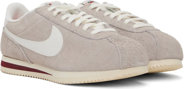 Nike Gray Cortez SE Suede Sneakers - Image 4