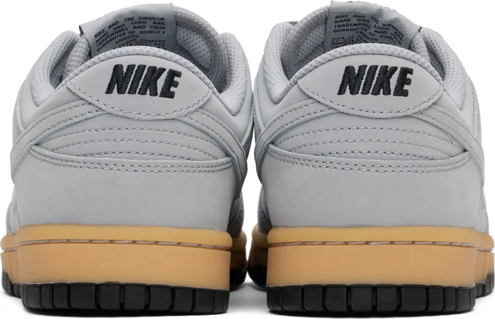 Nike Gray Dunk Low Retro SE Sneakers - Image 2
