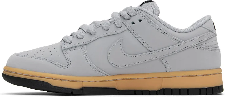 Nike Gray Dunk Low Retro SE Sneakers - Image 3