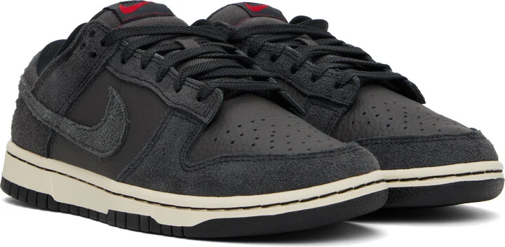 Nike Gray Dunk Low Sneakers - Image 4