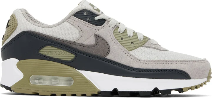 Nike Gray & Khaki Air Max 90 Sneakers