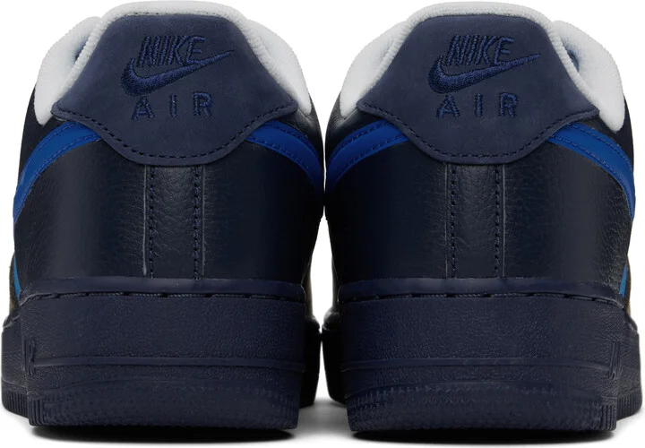 Nike Gray & Navy Stash Edition Air Force 1 Low Sneakers - Image 2