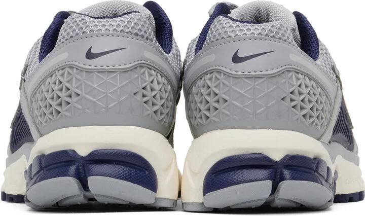 Nike Gray & Navy Zoom Vomero 5 Sneakers - Image 2