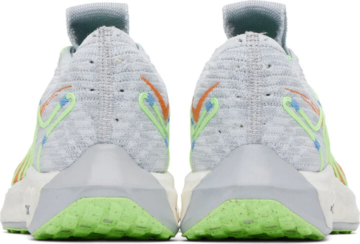 Nike Gray & Orange Pegasus Turbo Sneakers - Image 2
