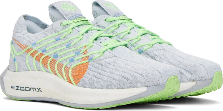Nike Gray & Orange Pegasus Turbo Sneakers - Image 4