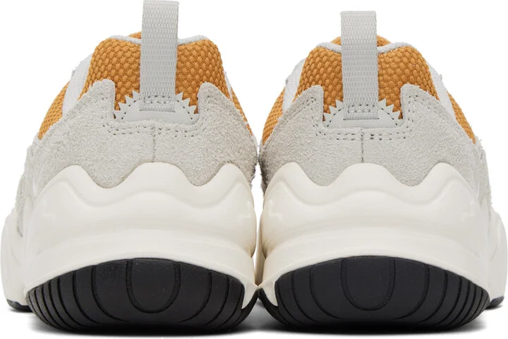 Nike Gray & Orange Tech Hera Sneakers - Image 2