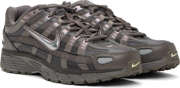 Nike Gray P-6000 Sneakers - Image 4