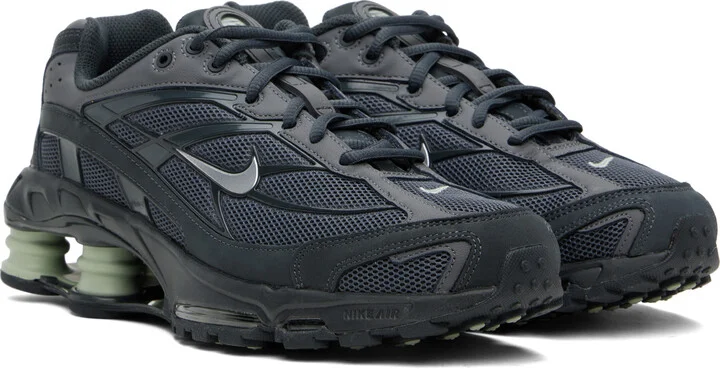 Nike Gray Shox Ride 2 Sneakers - Image 4