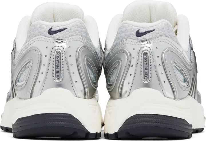Nike Gray & Silver Air Pegasus 2005 Sneakers - Image 2