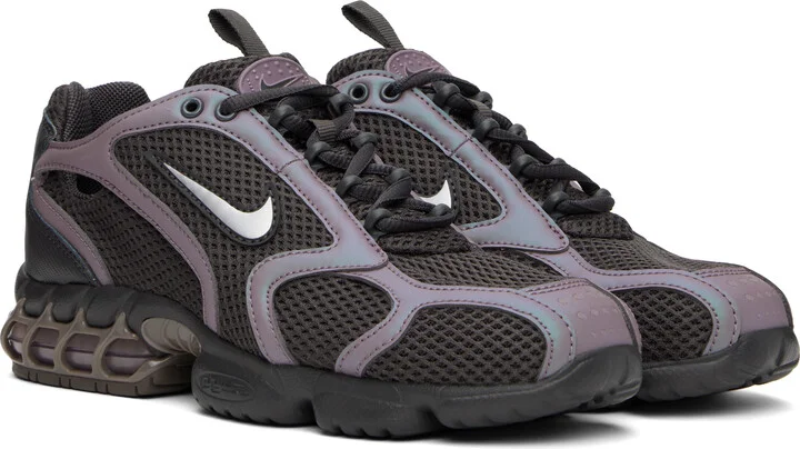 Nike Gray & Taupe Air Zoom Spiridon Cage 2 Sneakers - Image 4