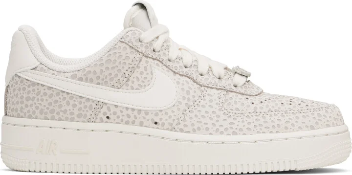 Nike Gray & White Air Force 1 '07 Premium Sneakers