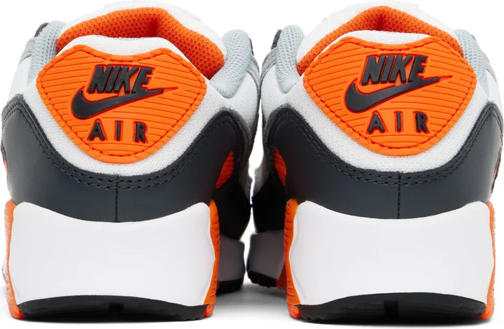 Nike Gray & White Air Max 90 Sneakers - Image 2