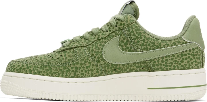 Nike Green Air Force 1 '07 Premium Sneakers - Image 3