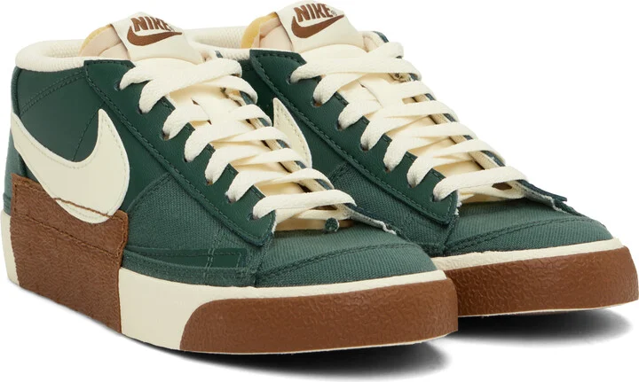 Nike Green Blazer Low Pro Club Sneakers - Image 4