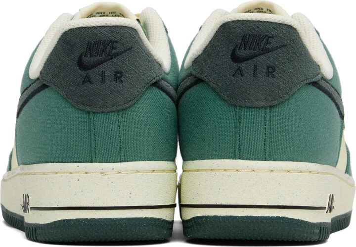 Nike Green & Off-White Air Force 1 '07 LV8 Sneakers - Image 2