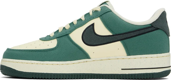 Nike Green & Off-White Air Force 1 '07 LV8 Sneakers - Image 3