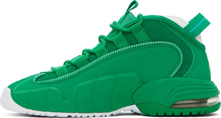 Nike Green & White Air Max Penny Sneakers - Image 3