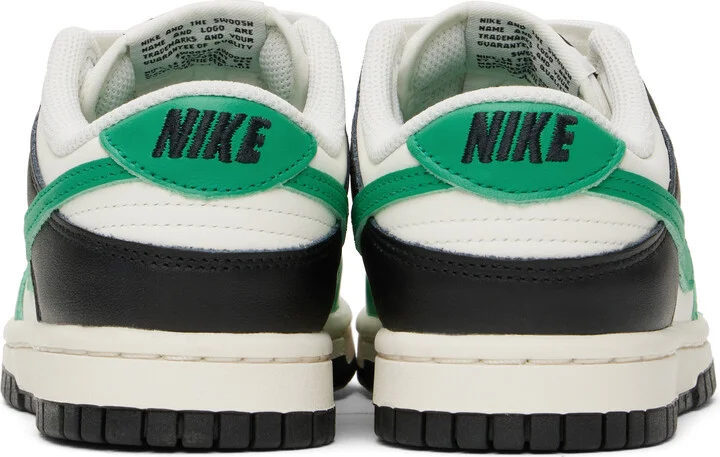 Nike Green & White Dunk Low Sneakers - Image 2