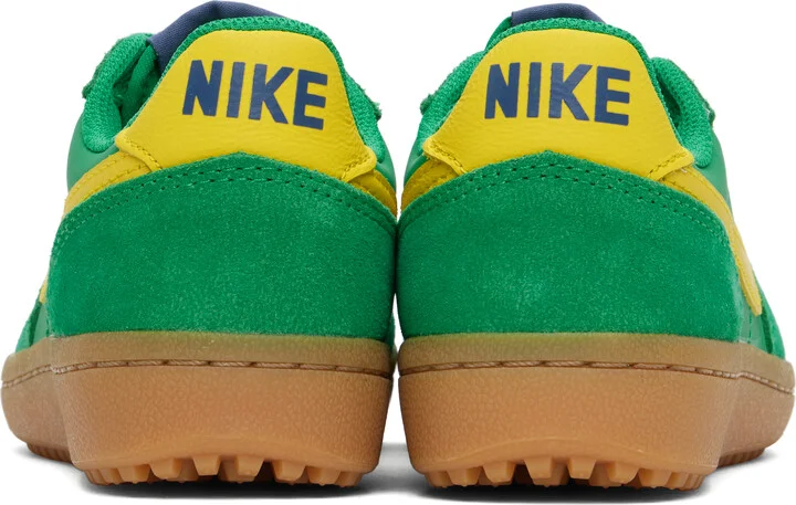 Nike Green & Yellow Field General Sneakers - Image 2