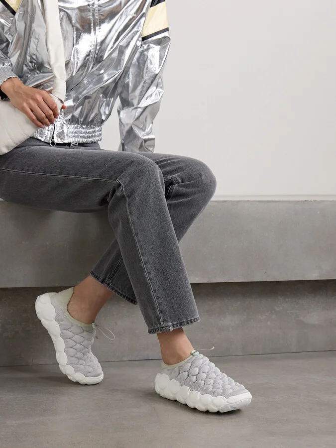 Nike - Haven Rubber-trimmed Flyknit Sneakers - Gray - Image 2