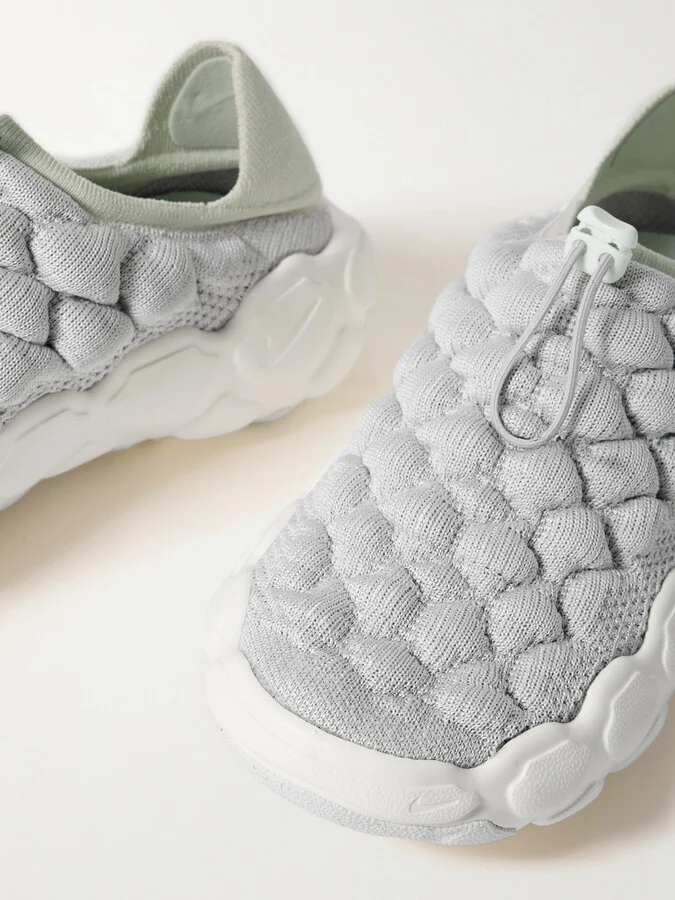 Nike - Haven Rubber-trimmed Flyknit Sneakers - Gray - Image 4