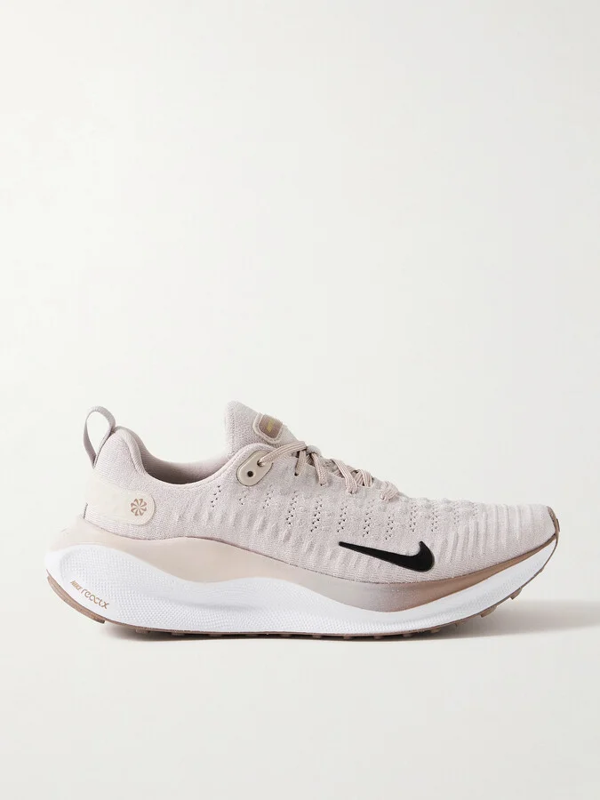 Nike - Infinityrn 4 Rubber-trimmed Flyknit Sneakers - Pink
