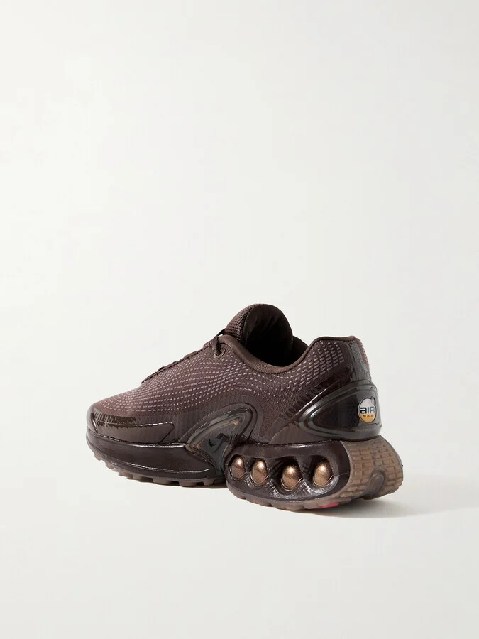 Nike - + Isamaya Ffrench Air Max Dn Rubber-trimmed Mesh Sneakers - Brown - Image 3