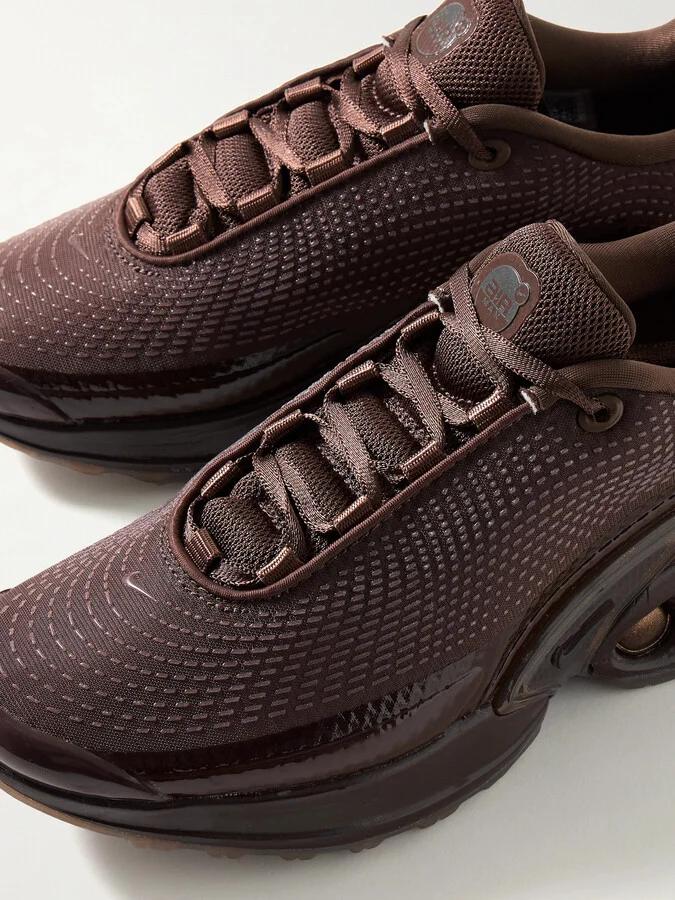 Nike - + Isamaya Ffrench Air Max Dn Rubber-trimmed Mesh Sneakers - Brown - Image 4