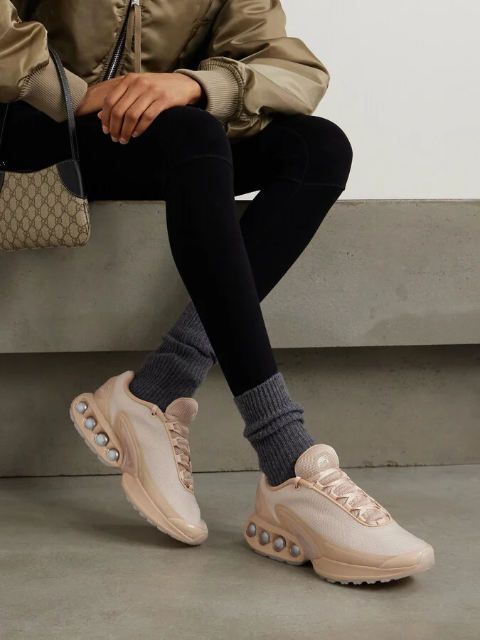 Nike - + Isamaya Ffrench Air Max Dn Rubber-trimmed Mesh Sneakers - Neutrals - Image 2