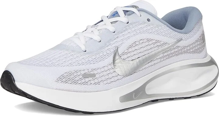 Nike Journey Run Men's Shoes White/Metallic Silver/Black/Ashen Slate : 6.5 D - Medium, Synthetic - Image 5