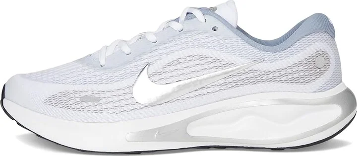 Nike Journey Run Men's Shoes White/Metallic Silver/Black/Ashen Slate : 6.5 D - Medium, Synthetic - Image 6